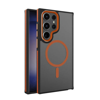 Frosted Dual Tone Stripe Magnetic Case - SCS India