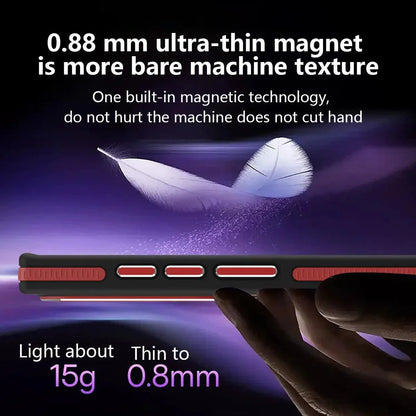 Frosted Dual Tone Stripe Magnetic Case - SCS India