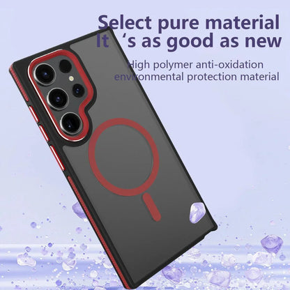 Frosted Dual Tone Stripe Magnetic Case - SCS India