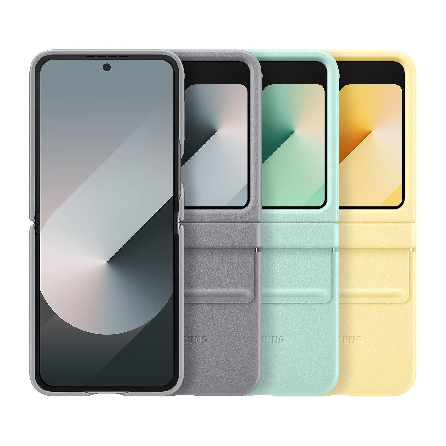 Galaxy Z Flip Series Faux Leather Folding Case - SCS India