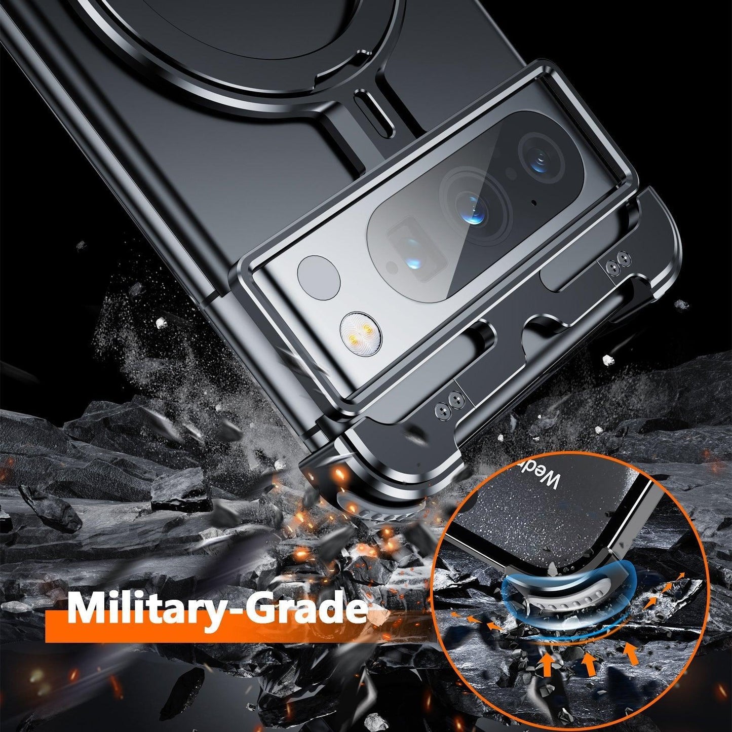 Pivot Guard Magnetic Ring Stand Case - SCS India